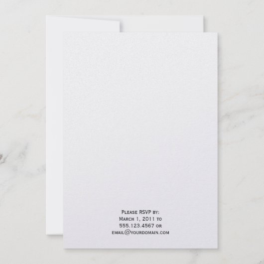 ライムグリーンリフェイクボンボウ結婚式招待状 招待状 (裏面)