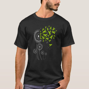 ライムグリーンリボンダンデオンリンパ腫認識度モン Tシャツ