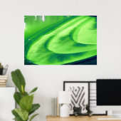 ライムグリーンワイアアットバス，英国 ポスター (ホームオフィス)