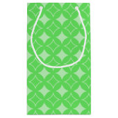 ライムグリーン七宝パターン スモールペーパーバッグ (裏面)