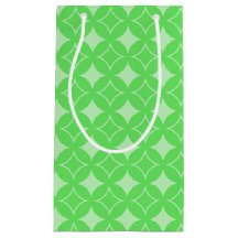 ライムグリーン七宝パターン