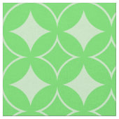 ライムグリーン七宝パターン ファブリック (クローズアップ)