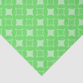 ライムグリーン七宝パターン 薄葉紙 (詳細)