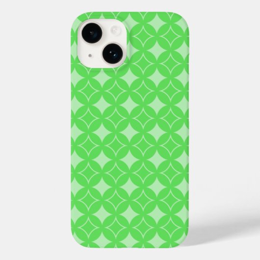 ライムグリーン七宝パターン Case-Mate iPhoneケース (裏面)