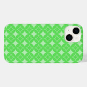 ライムグリーン七宝パターン Case-Mate iPhoneケース (裏面 (横))