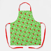 ライムグリーン愛 エプロン (正面)