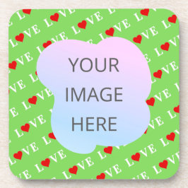 ライムグリーン愛 コースター