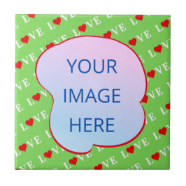 ライムグリーン愛 タイル