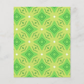 ライムグリーン抽象芸術パターン12.0スクラップブック紙 (正面)