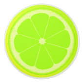 ライムグリーン果実切り取りハンドル セラミックノブ (正面)