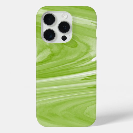 ライムグリーン水カラー大理石旋回パターン Case-Mate iPhoneケース (裏面)