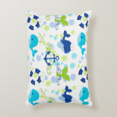 ライムグリーン海軍パタ航海のーンキッズ アクセントクッション (正面(垂直))