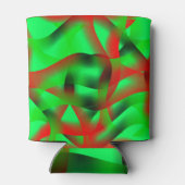 ライムグリーン澄んと赤いカールと影で？ 缶クーラー (裏面)