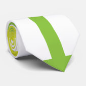 ライムグリーン白ストライプ色 ネクタイ (ロール)