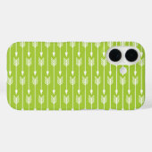 ライムグリーン矢印パターン Case-Mate iPhoneケース (裏面 (横))