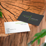 ライムグリーン線 名刺<br><div class="desc">プロフェッショナル、実用的でクリーンな外観のための明るいライムグリーンのアクセント色を持つダークグレーの名刺はまだ目を引く。</div>