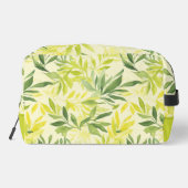 ライムグリーン葉プリントカットソーバッグ ドップキット (裏面)