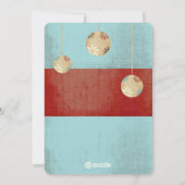 ライムグリーン赤メリーと明るいファミリーフォトカード シーズンカード (裏面)