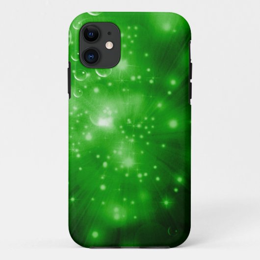 ライムグリーン銀河系バースト Case-Mate iPhoneケース (裏面)