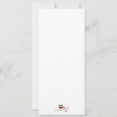 ライムグリーン開花木ベビーシャワー招待状 招待状 (裏面)