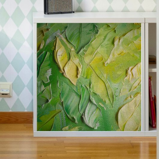 ライムグリーン離れのテクスチャ切り離しティッシュペーパー 薄葉紙