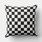 ライムグリーン80s黒市松模様に クッション (裏面)