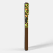 ライムグリーン&ブラウンチーテプリント電話ケース Case-Mate iPhoneケース (裏面 / 右)