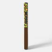 ライムグリーン&ブラウンチーテプリント電話ケース Case-Mate iPhoneケース (裏面 / 左)