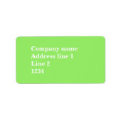 ライムグリーン ラベル (正面)