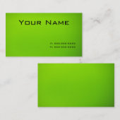 ライムグリーン 名刺 (正面/裏面)