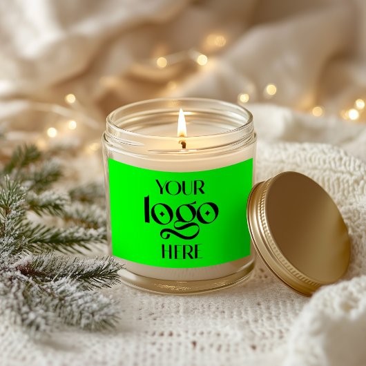 ライムグリーン 長方形シール