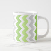 ライムグレーシェブロンジャンボコーヒーマグ ジャンボコーヒーマグカップ (右)