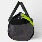 ライムシンプルグリーンの波 ダッフルバッグ (右)