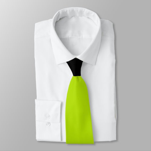 ライムシンプルグリーンの波 ネクタイ (タイ)