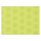 ライムスノーフレークスオンライムクリスマステーブルクロス テーブルクロス (正面(横))