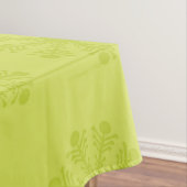 ライムスノーフレークスオンライムクリスマステーブルクロス テーブルクロス (インサイチュ)
