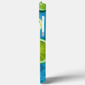 ライムスライスと氷を青でリフレッシュ Case-Mate iPhoneケース (裏面 / 左)