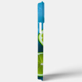 ライムスライスと氷を青でリフレッシュ Case-Mate iPhoneケース (裏面 / 右)