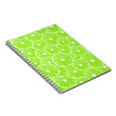 ライムスライスのパターン ノートブック (右側)