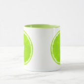 ライムスライスデジタ絵画ル マグカップ (中央)