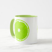 ライムスライスデジタ絵画ル マグカップ (正面左)