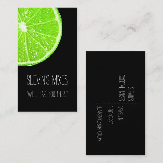 ライムスライス名刺 名刺 (正面/裏面)