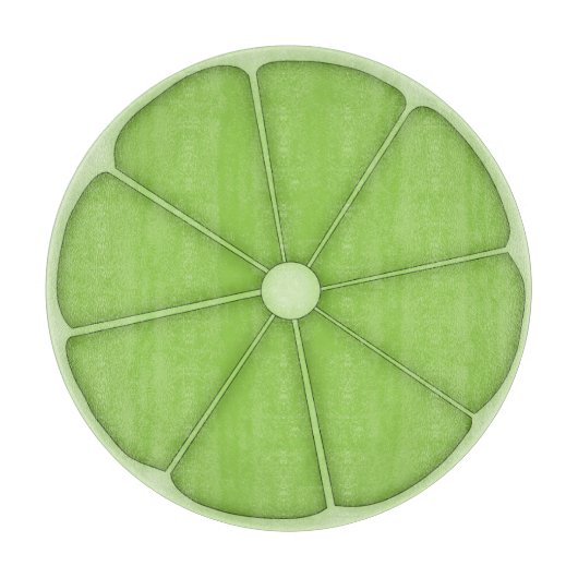 ライムスライス柑橘系切削板 カッティングボード (正面)