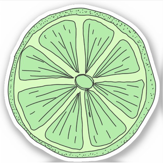 ライムスライス シール (正面)