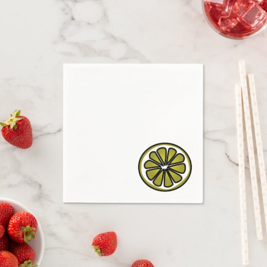 ライムスライス スタンダードカクテルナプキン (インサイチュ)
