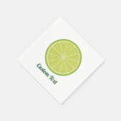 ライムスライス スタンダードカクテルナプキン (角)