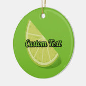 ライムスライス セラミックオーナメント (左)