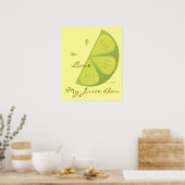 ライムスライス ポスター (キッチン)