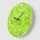 ライムスライス ラージ壁時計 (傾斜)