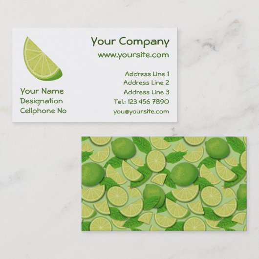 ライムスライス 名刺 (正面/裏面)